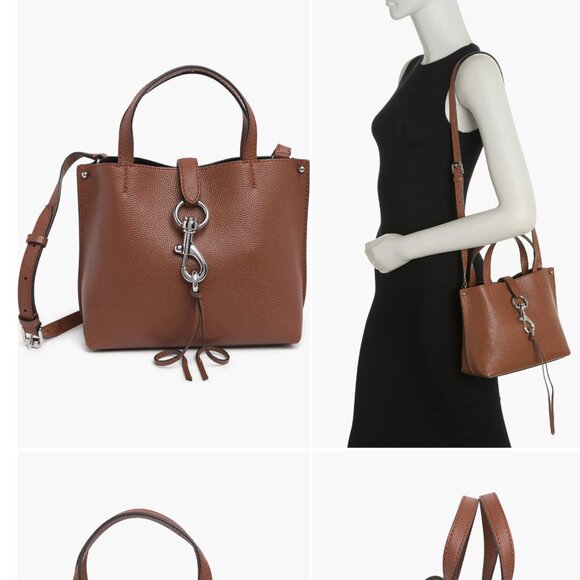 Rebecca Minkoff | Megan Mini Tote Bag, Genuine Leather - Picture 12 of 13